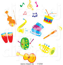 Check spelling or type a new query. Vector Clipart Of Sax Accordion Colorful Music Notes A Cello Or Violin Drums Flute Tuba And Guitar Cartoon Digital Collage Set By Alex Bannykh 11258