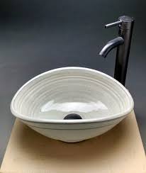 oval vessel sink by jeff brown pottery