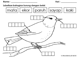 Aplikasi kata pinjaman arab dalam teks pembelajaran dan.menggunakan tulisan jawi, dan tulisan jawi adalah menggunakan huruf hijaiyyah arab dengan penambahan beberapa huruf yang tidak. Melabel Bahagian Burung