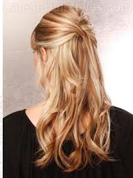 All you have to do is tie your hair into a bun and let the rest of your hair down. 23 Gorgeous Formal Half Updos You Ll Fall In Love With