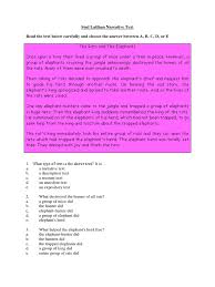 Originally, the text was intended to conveyimpressions or opinions of the author about the surrounding reality, events and people. Soal Latihan Narrative Text