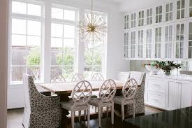 Oval back dining chair is an eye catching, incredible chair, that will be an astonishing feature in your home. Oval Back Lattice Chairs At Salvaged Wood Dining Table Transitional Dining Room