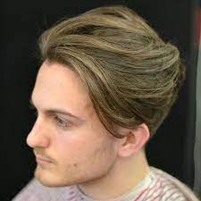 Medium Swept Back Men S Hairstyle Medium Hair Styles Mens Hairstyles Medium Medium Length Hair Styles