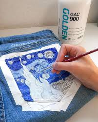 Acrylic paint is known for its vibrant colors and ideal for creating images that are durable and beautiful to look at. Denim Painting 101 Paint And Supplies Kessler Ramirez Art Travel
