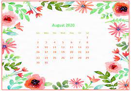 August 2020 Desktop Calendar Wallpapers Calendar Wallpaper Desktop Calendar Free Printable Calendar Templates