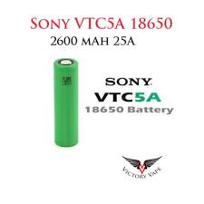 Battery mart supplies the best most compatible batteries on the market. Sony Vtc5a 18650 Battery 2600 Mah 25a