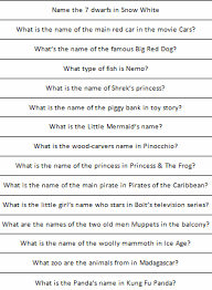 'the little mermaid' is my favorite movie ever! Gk Quiz Questions In English With Answers Allawn