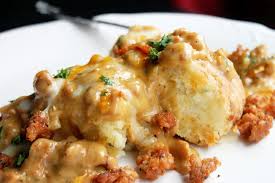 Image result for sausage gravy biscuits