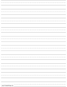 Each worksheet is aligned with common core standards for literacy for kindergarten and 1st grade, although other students may find the practice helpful. Penmanship Paper