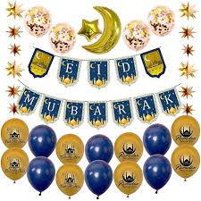 Für geschenkeideen schaut bei mir auf instagram vorbei. Rosepartyh Eid Mubarak Dekoration Eid Mubarak Dekoration Ballon Banner Set Fur Muslimische Islamische Party Feier Luftballons Kuche Haushalt Wohnen Suenaacampo Com