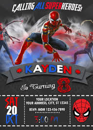 They also have excellent image quality to print free personalized spiderman birthday invitations. Spider Man Birthday Party Invitation Amazing Invite