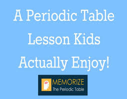 A Periodic Table Lesson Kids Actually Enjoy The Homeschool Scientist How To Memorize Things Lesson Chemistry Lessons