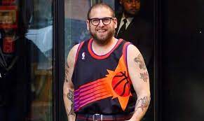 No jordan, still no title phoenix suns charles barkley jersey shrugs his shoulders as an official explains a call in 1994. Jonah Hill Wears A Suns Jersey Differently Than You Would