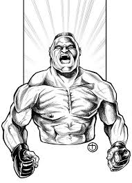 Brock Lesnar By Cyclophead Wrestling Wwe Illustration Cool Drawings Male Sketch Wwf