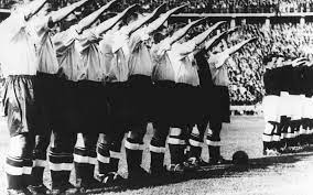 International football match at tottenham, london. Russian Fm Taunts Uk Counterpart With Uk Players 1938 Nazi Salute The Times Of Israel