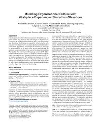 Check spelling or type a new query. Pdf Modeling Organizational Culture With Workplace Experiences Shared On Glassdoor
