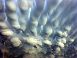 Globular mamatus clouds with radar in foreground. The Stunning Nature Of These Mammatus Clouds Over Nebraska Interestingasfuck