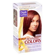 Product title dark and lovely permanent hair color 372 natural black 1 each average rating: Softsheen Carson Dark And Lovely Reviving Colors Ravishing Red Walmart Com Walmart Com