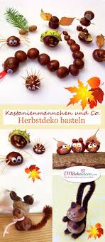 Mit Naturmaterialien Basteln Tolle Bastelideen Fur Kinder Und Kleinkinder Mission Mom Baum Basteln Kastanien Basteln Basteln Herbst