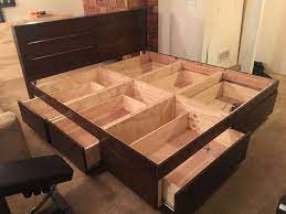 platform bed with drawers bed frame with storage bed frame with drawers headboard storage