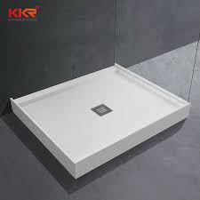 China Customized Size Solid Surface Bathroom Rectangle Marble Shower Tray China Marble Shower Tray Rectangle Shower Tray