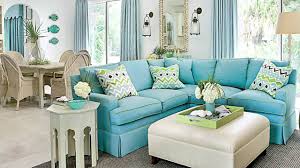 Tips for decorating in modern coastal cottage style | house full of summer mood board, blue and white decor, jute rug, natural decor, beach house style, florida. Living Room Seating Ideas Seaside Design Coastal Living Youtube