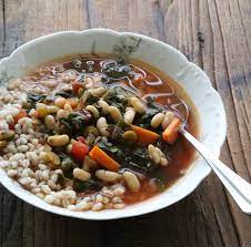 Chard And Barley Soup With Beans Barley Soup Delicious Soup Legumes Recipe