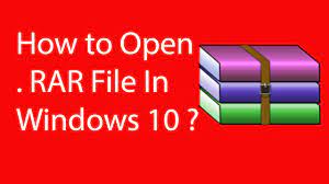 How do i extract rar files in windows 10? How To Open Rar File In Windows 10 Youtube