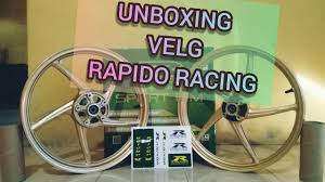 Snd product , porting cnc , velg rapido. Unboxing Velg Rapido Mx King Youtube