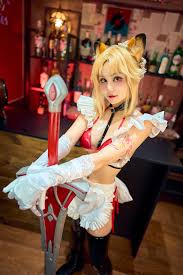 Joyce (Joyce Lin2x) cosplay Mordred Maid - FateGrand Order 60 photos -  Cosplaytele