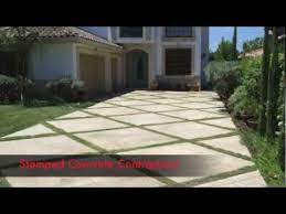Wanna get a little help in handling it? Concrete Driveways Los Angeles Concrete Driveway Contractors Stamped Custom Concrete Driveways Youtube