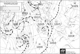 14 A Synoptic Weather Chart Showing Fronts Over The North