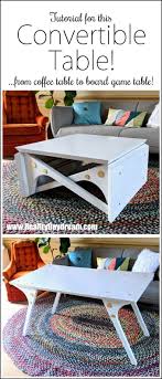 Convertible Coffee Table Tutorial And Plans Reality Daydream Coffee Table Convertible Coffee Table Coffee Table To Dining Table
