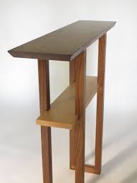 Narrow Entryway Console Table Solid Wood Custom Skinny Table Etsy In 2020 Handmade Wood Furniture Narrow Entry Table Entryway Console Table