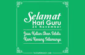 Pada tahun 2019 ini, pgri genap berusia 74 tahun. Selamat Hari Guru Nasional