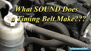Changing this belt doesn't do you a lot of damage. What Sound Does The Timing Belt Make Youtube