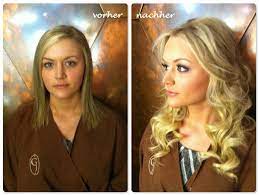 before after hair styles with clip in extensions kurze haare zopfe kurze haare haarverlangerung