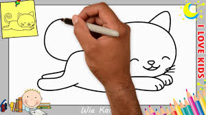 Katze Zeichnen Lernen Einfach Schritt Fur Schritt Fur Anfanger Kinder 8 Youtube
