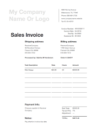 Free Invoice Templates Download Invoice Templates In Pdf