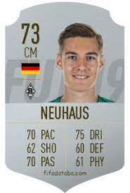 He is 23 years old from germany and playing for borussia m'gladbach in the germany 1. Florian Neuhaus Fifa 19 Rating Card Price
