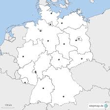 Die flächen der bundesländer sind flächentreu dargestellt. Deutschland Bundeslander Hauptstadte Germany Map Map Map Outline
