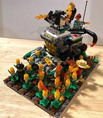 Zombie Crunching Combine Harvester Lego Halloween Moc Lego Halloween Lego Moc Lego Cars