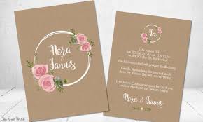 Wie heißt es so schön: Hochzeitseinladung Vintage Blumen