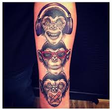 The fourth wise monkey is called shizaru (do no evil). Monkey Hear No Evil See No Evil Tattoo Designs