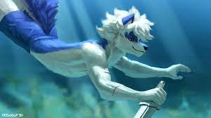 My first underwater pic, finished a couple minutes ago :3 : r/furry