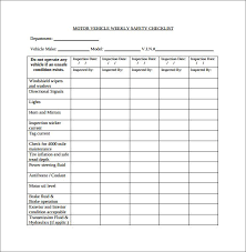 Checklist items, yes, no, na. Weekly Checklist Template 11 Free Samples Examples Format Checklist Template Templates Safety Checklist