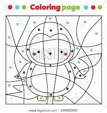 Download 190+ royalty free cute penguins coloring page vector images. Cute Penguin Coloring Vector Photo Free Trial Bigstock