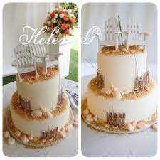 Beach Wedding Cake By Helen G Events Ochorios Beachweddingcake Weddingcake Jamaica Cake Table Decorations Wedding Cake Table Decorations Wedding Cake Table