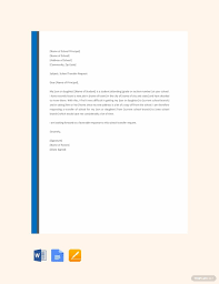 Free Elementary School Transfer Request Letter Template Elementary Schools Letter Template Word Letter Templates