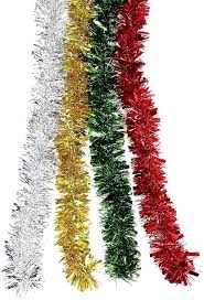 Our decorating garland is easy to use for parties. Amazon Com Bbto 4 Pieces Christmas Tinsel Shiny Tinsel Garland For Holiday Decoration 4 Colors 8 Meters Totally Home Kitchen
